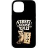 Jimbeels Custodia per iPhone 15 Regole Casa Furetto