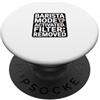Coffee Humor Lab Sarcastic Barista Mode Filtro attivato rimosso PopSockets PopGrip Adesivo