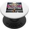 Scottish Terrier Puppy Lover PS Il mio cane è il mio Valentine Scottish Terrier Street Graffiti PopSockets PopGrip Adesivo