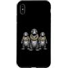 Cool 3 Hip Hop Trio Street Gold Chain Fu Custodia per iPhone XS Max Platypus Rap Old School Retro Streetwear anni '80 '90 Tre