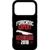 True Crime Merch for Investigative Crime Custodia per iPhone 17 Pro Esperto forense dalla nascita 2018 Compleanno a tema True Crime