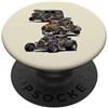 Jeff Hobrath Rusty Muscle Street Rod Rusty Rod Rod Rod Rod Rod Rod, stile vintage PopSockets PopGrip Adesivo