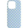 Classic Polka Dot Pattern Vintage Design Custodia per iPhone 14 Pro Azzurro Burro Giallo Polka Dot Vintage Carino Estetica