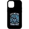 Funny Stupid Wolves Meme Custodia per iPhone 12/12 Pro Fammi vedere i tuoi piedi Meme ironico di Alpha Wolf