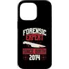 True Crime Merch for Investigative Crime Custodia per iPhone 14 Pro Max Esperto forense dalla nascita 2014 Compleanno a tema crimine vero