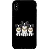 Cool 3 Hip Hop Trio Street Gold Chain Fu Custodia per iPhone XS Max Papillon Dog Rap Old School Retro Streetwear anni '80 '90 Tre