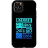 Lustiger Geburtstagsspruch zum 22. Gebur Custodia per iPhone 11 Pro 22° compleanno leggendario da luglio 2004 vintage retrò