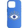 AuraStitch Custodia per iPhone 16 Pro Evil Eye | Grafica di protezione Nazar | Estetica mistica