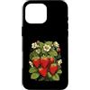 Berry Bloom Designs Custodia per iPhone 16 Pro Max Illustrazione botanica di fragole fresche