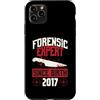 True Crime Merch for Investigative Crime Custodia per iPhone 11 Pro Max Esperto forense dalla nascita 2017 Compleanno a tema crimine vero