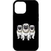 Cool 3 Hip Hop Trio Street Gold Chain Fu Custodia per iPhone 12 Pro Max Pug Rap Old School Retro Streetwear anni '80 '90 Tre