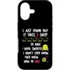 Whyitsme Design Custodia per iPhone 17 Scherzo divertente per lavori a maglia, con pecore