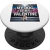 English Bulldog Puppy Lover PS Il mio cane è il mio San Valentino Bulldog inglese Street Graffiti PopSockets PopGrip Adesivo