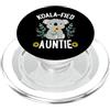 Aunt To Be Pregnancy Announcement Party Koala -Fied Auntie Cute Koala Bear Lover Girasole PopSockets PopGrip per MagSafe