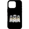 Cool 3 Hip Hop Trio Street Gold Chain Fu Custodia per iPhone 16 Pro Pug Rap Old School Retro Streetwear anni '80 '90 Tre