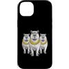 Cool 3 Hip Hop Trio Street Gold Chain Fu Custodia per iPhone 14 Plus Capybara Capy Rap Old School Retro Streetwear 80s 90s Tre