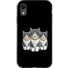Cool 3 Hip Hop Trio Street Gold Chain Fu Custodia per iPhone XR Cat Rap Old School Retro Streetwear anni '80 '90 Tre