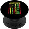 Novelty Juneteenth tees Bandiera USA Juneteenth PopSockets PopGrip Adesivo
