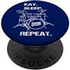 Ralph Graf EAT SLEEP DRUM REPEAT Batteria Batteria Musicista Musica PopSockets PopGrip Adesivo