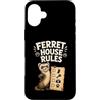 Jimbeels Custodia per iPhone 16 Plus Regole Casa Furetto