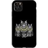 Cool 3 Hip Hop Trio Street Gold Chain Fu Custodia per iPhone 11 Pro Max Maine Coon Cat Rap Old School Retro Streetwear anni '80 '90 Tre