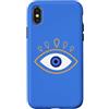 AuraStitch Custodia per iPhone X/XS Evil Eye | Grafica di protezione Nazar | Estetica mistica