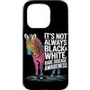Rare Disease Warrior Gifts for Women and Custodia per iPhone 15 Pro Mese di sensibilizzazione sulle malattie rare Zebra febbraio Malattia rara