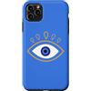 AuraStitch Custodia per iPhone 11 Pro Max Evil Eye | Grafica di protezione Nazar | Estetica mistica