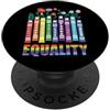 Camicie e regali InGENIUS Equality Uguaglianza dei diritti Libri Gentilezza Pace Amore PopSockets PopGrip Adesivo