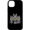 Cool 3 Hip Hop Trio Street Gold Chain Fu Custodia per iPhone 14 Plus Maine Coon Cat Rap Old School Retro Streetwear anni '80 '90 Tre