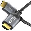 Sonero Cavo Sonero® 4K HDMI, da connettore HDMI a connettore HDMI, HDMI 2.0, 4K 60Hz, 2K 120Hz, rivestimento in cotone, grigio/nero, 1,00 metri