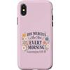 Morning Mercy Collection Custodia per iPhone X/XS Le sue misericordie sono nuove lamentazioni ogni mattina 3 22 23