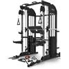 Toorx Vertical - ASX-5000 Stazione multifunzione all in one pacco pesi 2 x 90 kg -Dual Pulley + Smith machine + Rack functional con traliccio per le trazioni e dip station