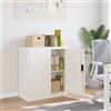 Vidaxl Armadio Classificatore Bianco 79x40x90 cm in Acciaio