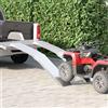 Vidaxl Rampe per moto 680 kg 2 pcs Argento 205 x 28 x 5 cm Alluminio