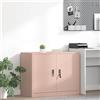 Vidaxl Armadio Rosa 90 x 40 x 70 cm Acciaio