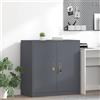 Vidaxl Armadio Antracite 90 x 40 x 90 cm Acciaio