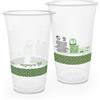 Bicchieri PLA trasparente Premium per Smoothies - 600ml/20oz - D96