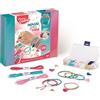 Maped Creativ - Braccialetti Imagin'Style - Tessitura guidata per la creazione di gioielli - Attività per creare 16 braccialetti intrecciati con perline e nappe - Per bambini dai 7 anni in su