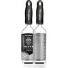 Microplane Grattugia da Cucina Lama Spessa Acciaio Inossidabile Nera Serie Gourmet Ideale per Formaggio, Carota, Zenzero, Noce di Cocco e Rafano