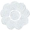 AVIVIHO Testine di fiori di ortensia bianche, confezione da 10 fiori artificiali con ortensia bianchi avorio, con steli per matrimoni, feste, negozi, baby shower, decorazione