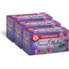 Pompadour, Infuso Fiori di Malva, 60 Filtri (3 Confezioni da 20 Filtri), Idratante, Lenitivo, Emolliente, 100% Naturale, Senza Lattosio, Glutine e Allergeni, Vegan