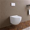 Parama Vaso WC sospeso in ceramica bianco lucido rimless salvaspazio con sedile soft-close | Parigi
