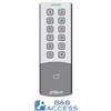 Dahua ASI1201M-MEW-BB - Lettore standalone Wi-Fi IP65 IK08, card 13.56 MHz e 125 kHz, pswd, per B&B