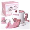 LetCart 22 Aghi Macchina per Maglieria, Macchina Da Cucire Per Maglieria A Mano, Kit per Maglieria Fai da Te a Doppia Faccia Rotante per Sciarpe, Cappelli, Calzini, Vestiti e Altro (Stile 1)