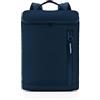 reisenthel overnighter-backpack M - zaino sportivo-elegante, scomparto per laptop, idrorepellente, Couleur:dark blue