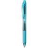 Pentel BL107-S3X - Bolígrafo Energel retráctil con punta de bola. Escritura en color turquesa.
