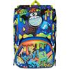 Seven SJ GANG STYLE JAM GANG Zaino Scuola Estensibile, Blu, Sphere Full Boy, Zaino Doppio Scomparto Estensibile Tramite Zip Laterali, Tasca Porta Borraccia, Scuole Elementari e Medie, Bambino Ragazzo