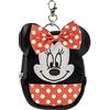 DISNEY Mini zaino portachiavi Minnie Mouse nero e rosso, nero, bianco e rosso, Taglia unica, Moderno