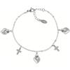 Amen Gioielli Bracciale Donna Amen SACRO CUORE e CROCE in Acciaio codice ACBR818392B
